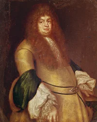 Antoine de la Roquen muotokuva, noin 1721 (öljy puulle).